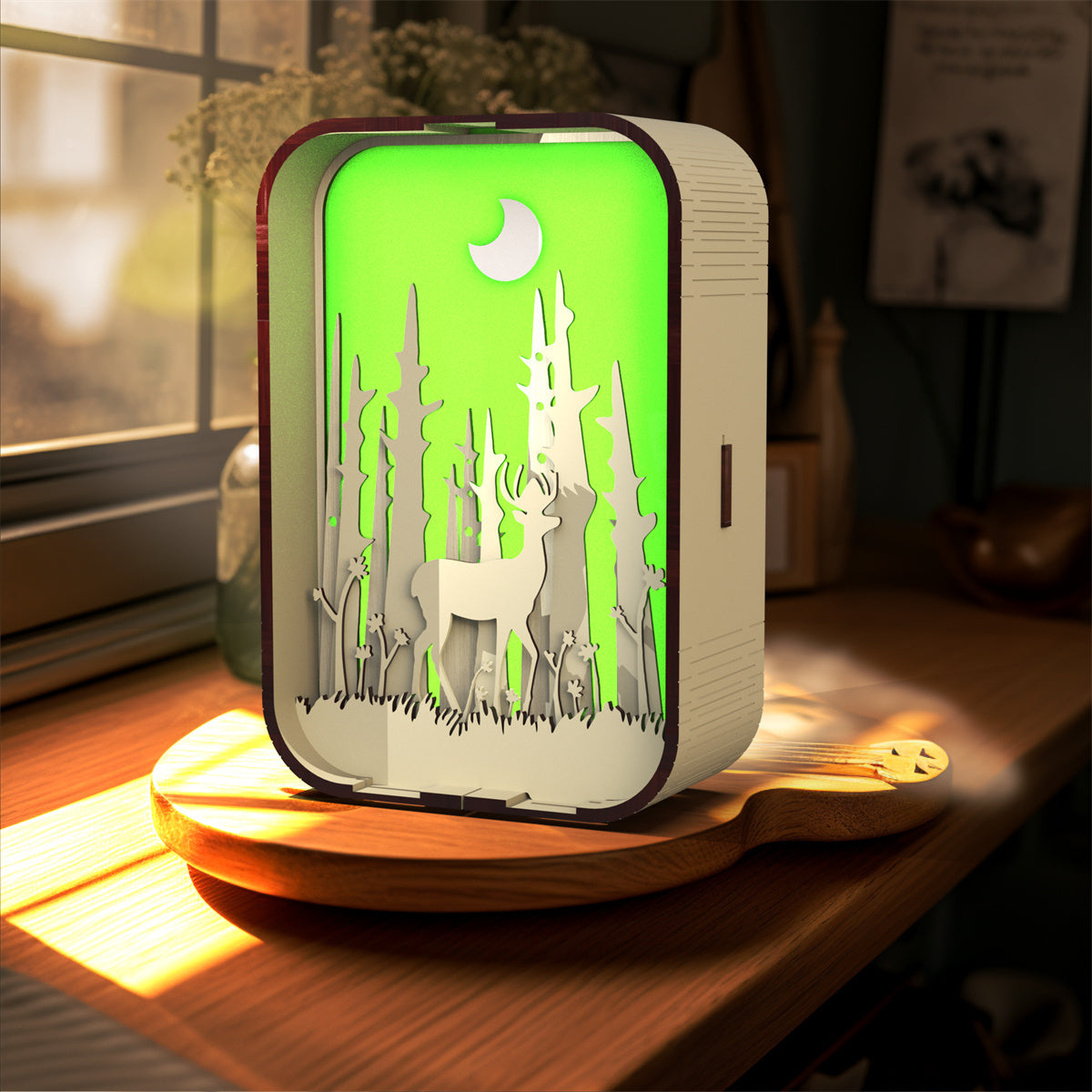 Woodcarving Light Minimalist Night Light