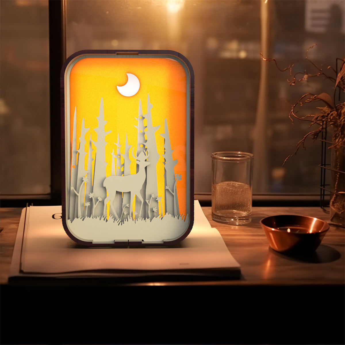 Woodcarving Light Minimalist Night Light