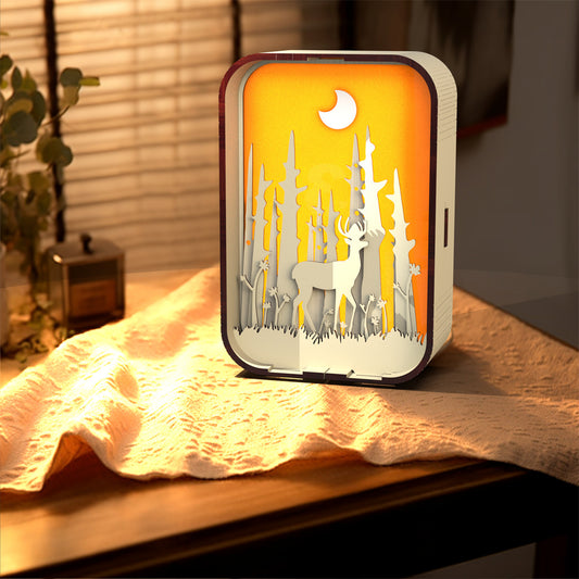 Woodcarving Light Minimalist Night Light